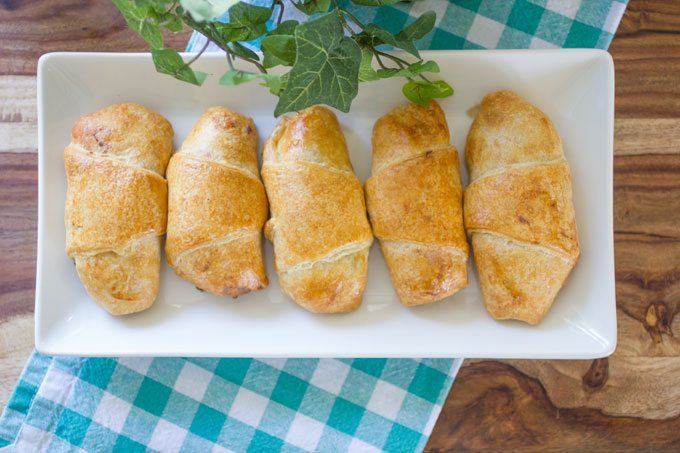 Creamy Chicken and Mushroom Stuffed Croissants