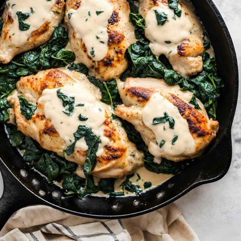 Creamy Chicken Spinach Skillet Featured Image