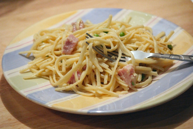Creamy Ham Linguine