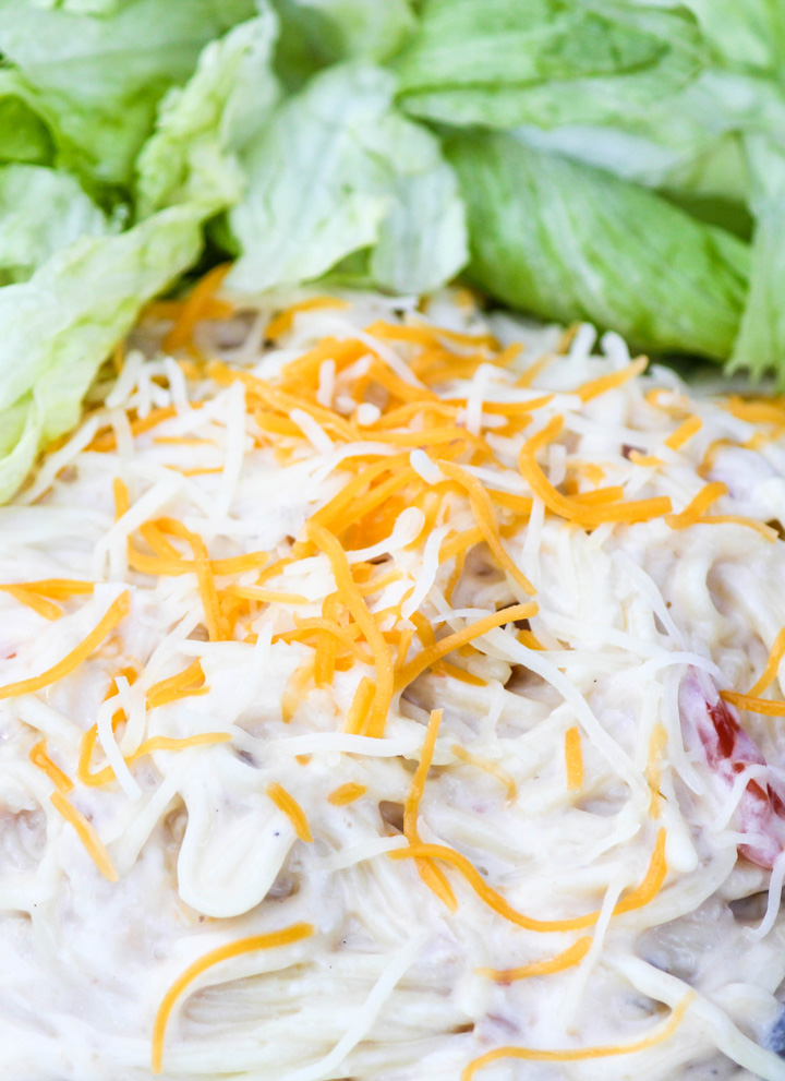 Crockpot Chicken Spaghetti