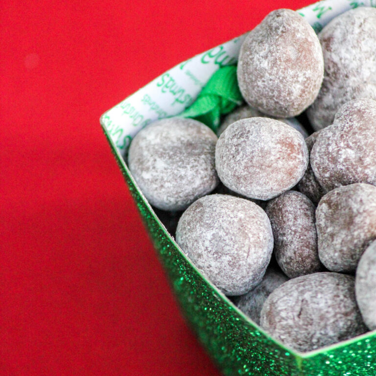 Dark Chocolate Peanut Butter Macadamia Truffles