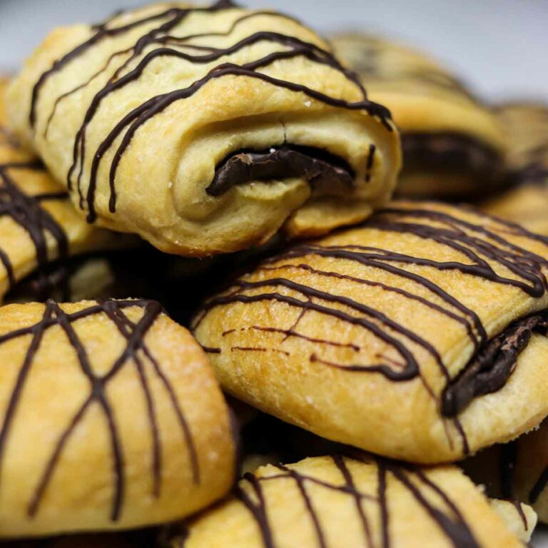 Dark Chocolate Pecan Croissant Cookies Featured Image