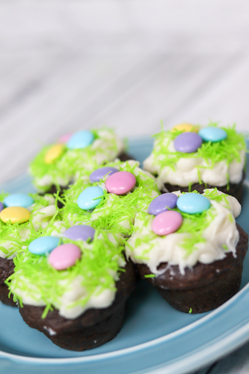 Easter Mini Chocolate Rum Cupcakes