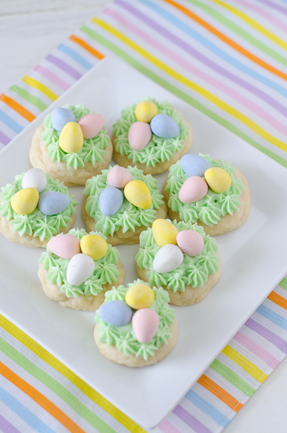 Easter Nest Sugar Cookies