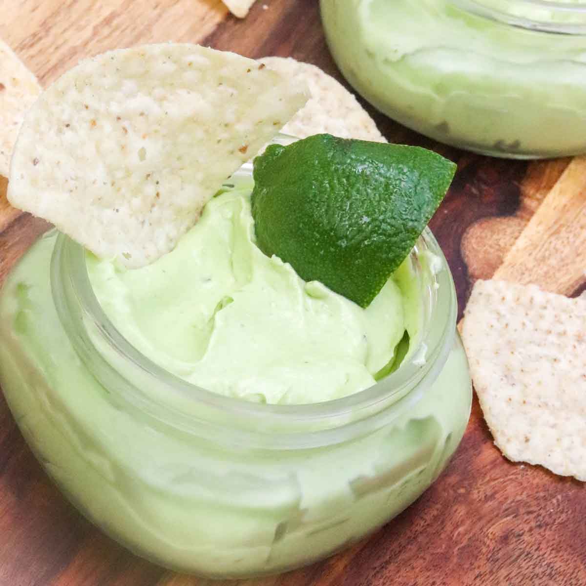 Easy Creamy Avocado Dip Featured Image
