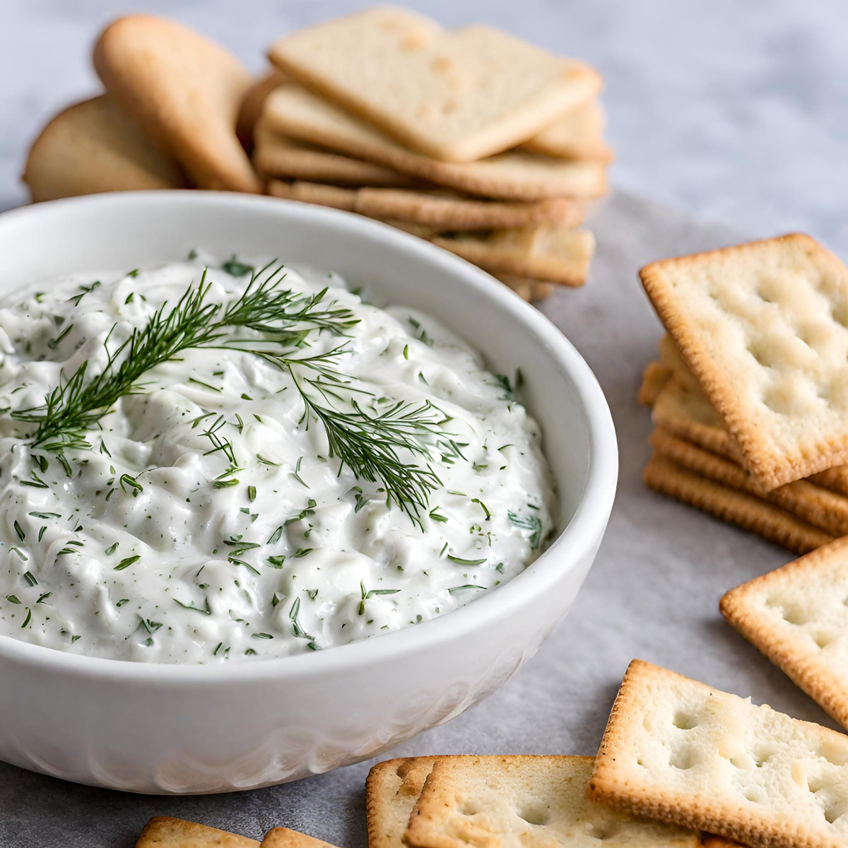 Easy Dill Dip Left Side View