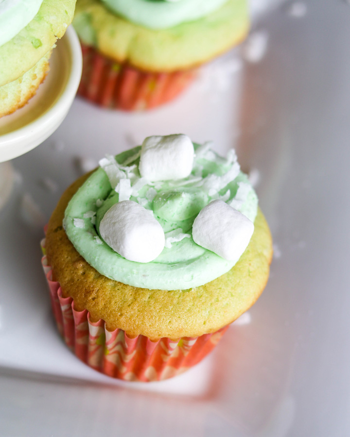 Easy Pistachio Cupcakes with Pistachio Frosting