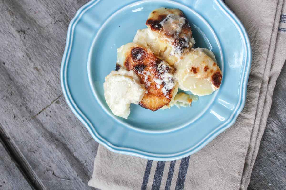 Easy Scalloped Potatoes on a Plate