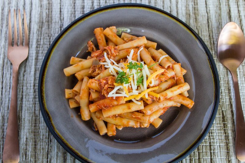 Southwestern Spicy Chicken Ziti Pasta