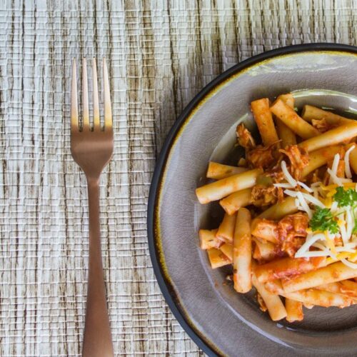 Southwestern Spicy Chicken Ziti Pasta