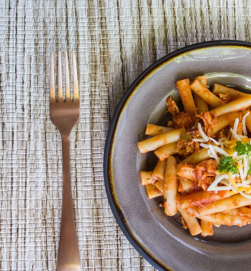 Southwestern Spicy Chicken Ziti Pasta