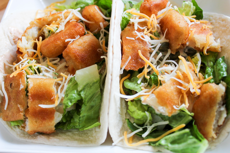 Fish Tacos with Baja Cream Sauce