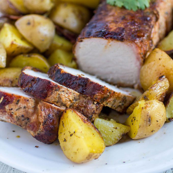 Garlic and Herb Pork Loin Filet