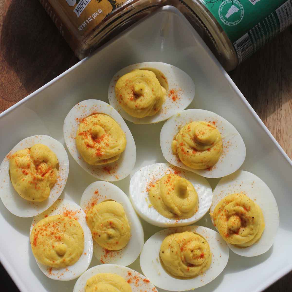 Garlic & Oregano Deviled Eggs