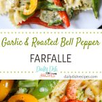 Garlic and Roasted Bell Pepper Farfalle