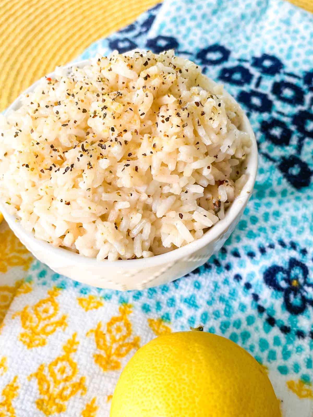 Garlic Lemon Pepper Rice