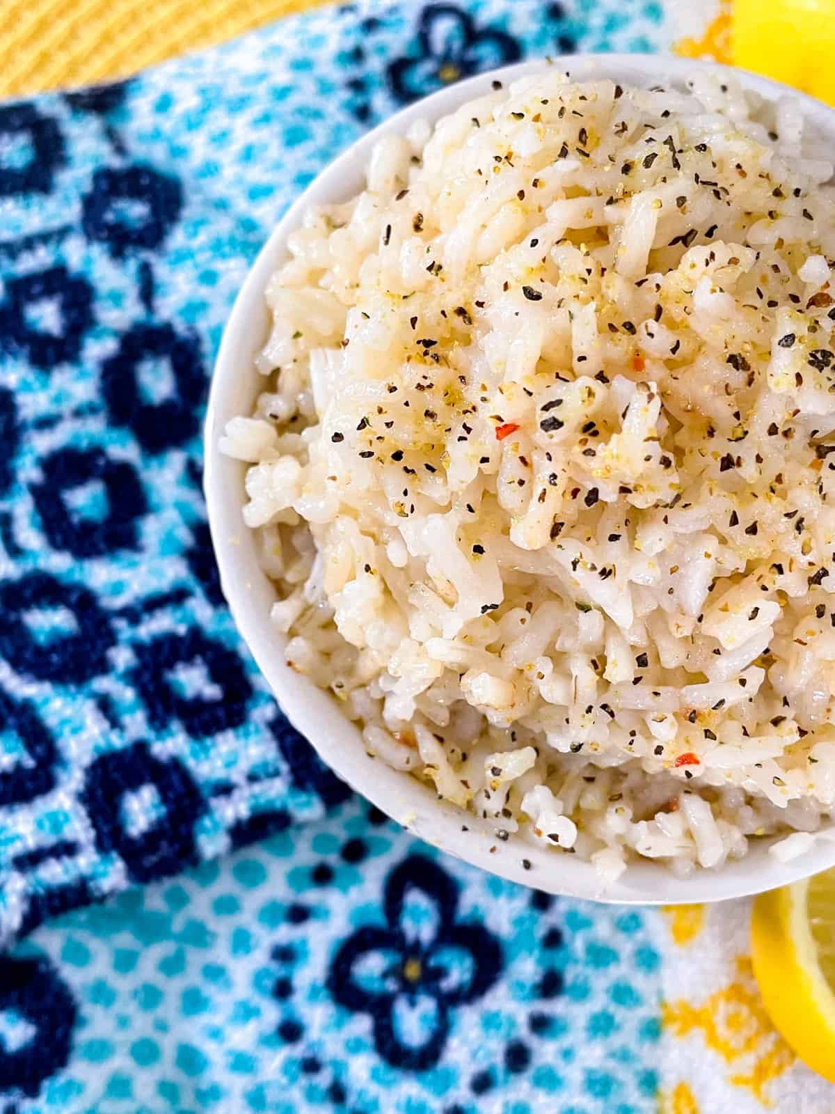 Close up of rice.