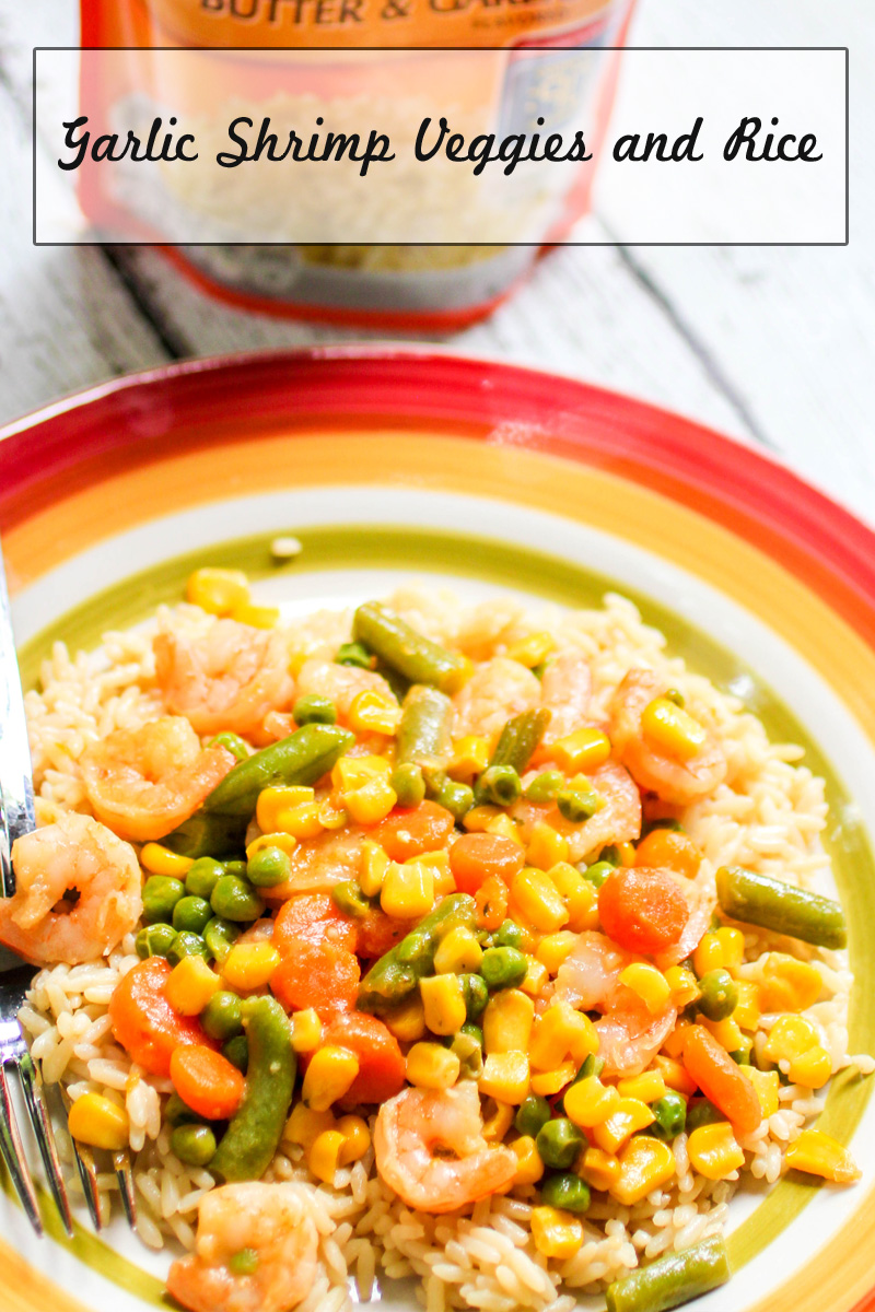 Garlic Shrimp Veggies and Rice