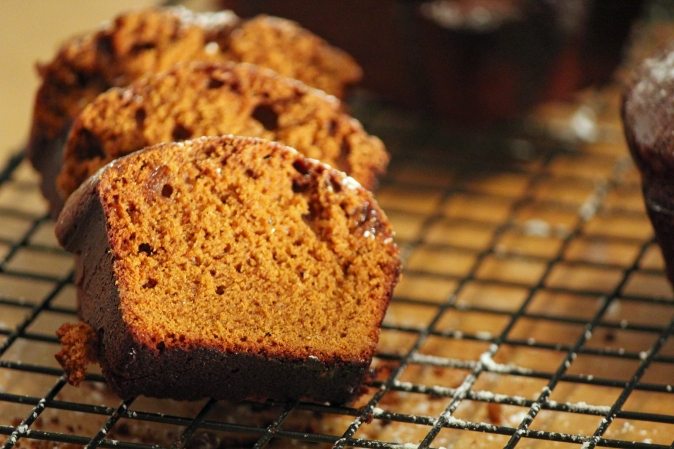 Spicy Gingerbread with a Mocha Glaze
