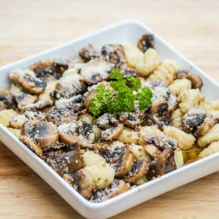 Gnocci and Mushrooms in a Brown Butter Sauce