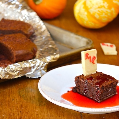 Halloween Recipes: Graveyard Brownies
