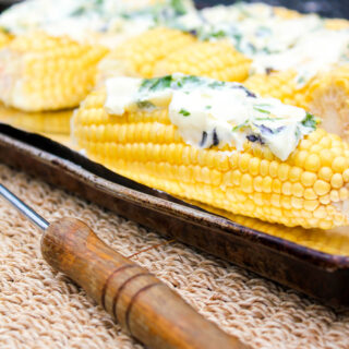 Grilled Corn with Garlic Herb Butter