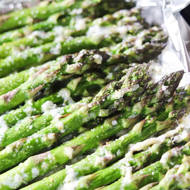 Grilled Lemon Pepper Butter Parmesan Asparagus