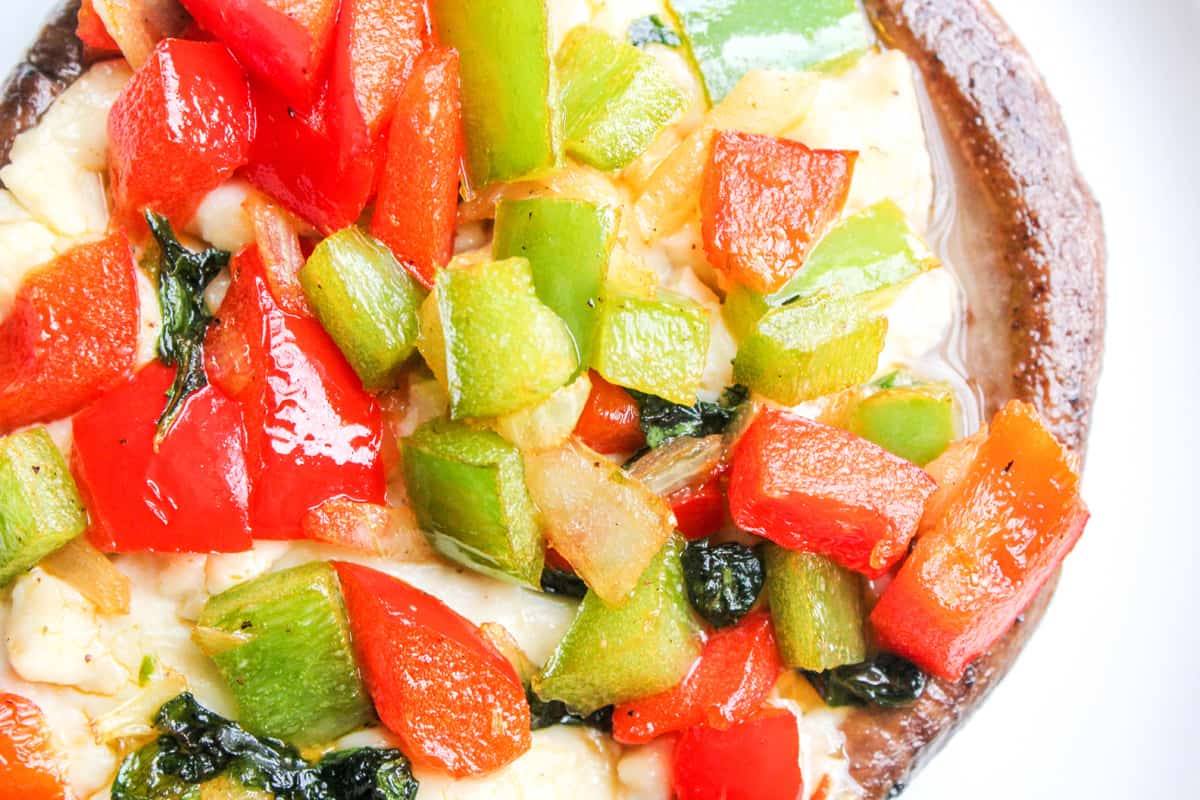 Grilled Veggie Portabella Pizzas