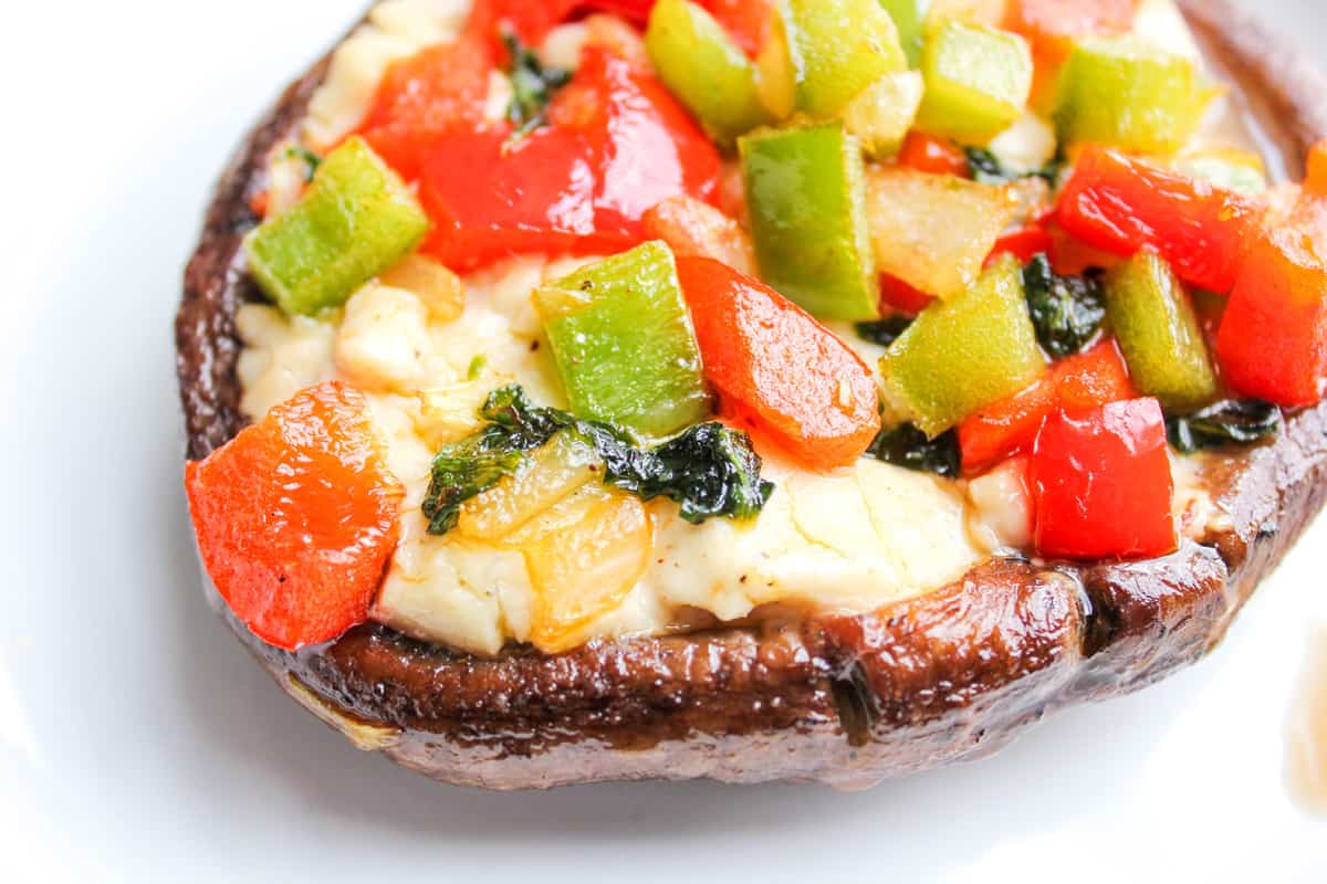 Grilled Veggie Portabella Pizzas