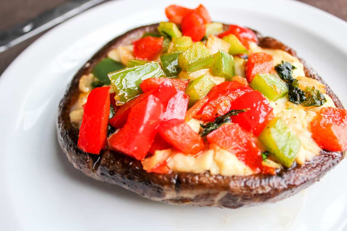 Grilled Veggie Portabella Pizzas