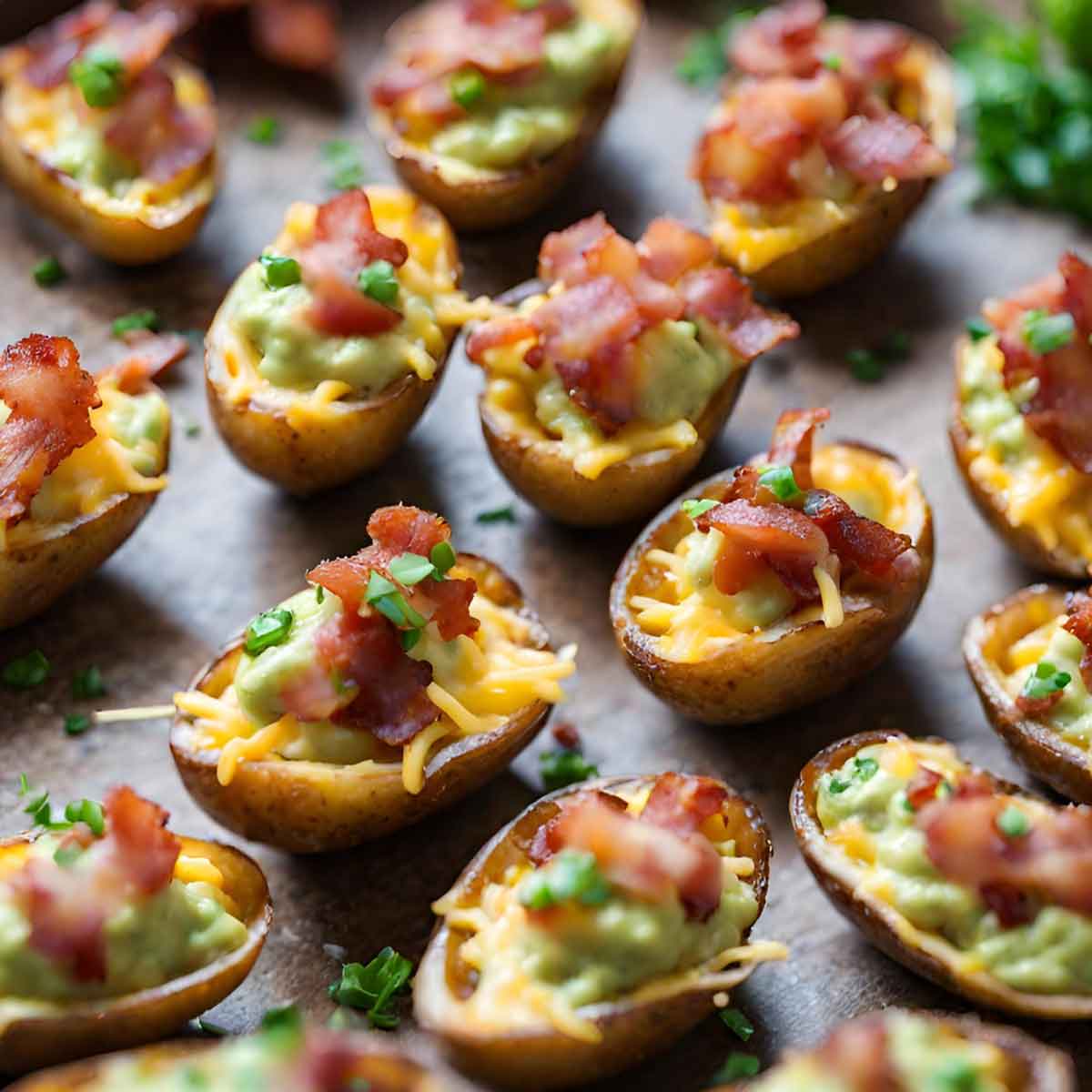Guacamole Potato Skins