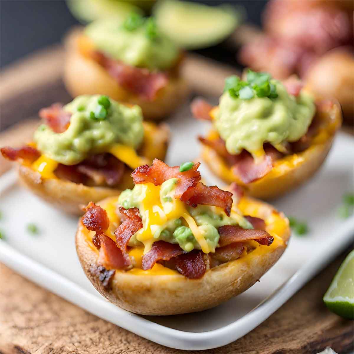 Guacamole Potato Skins