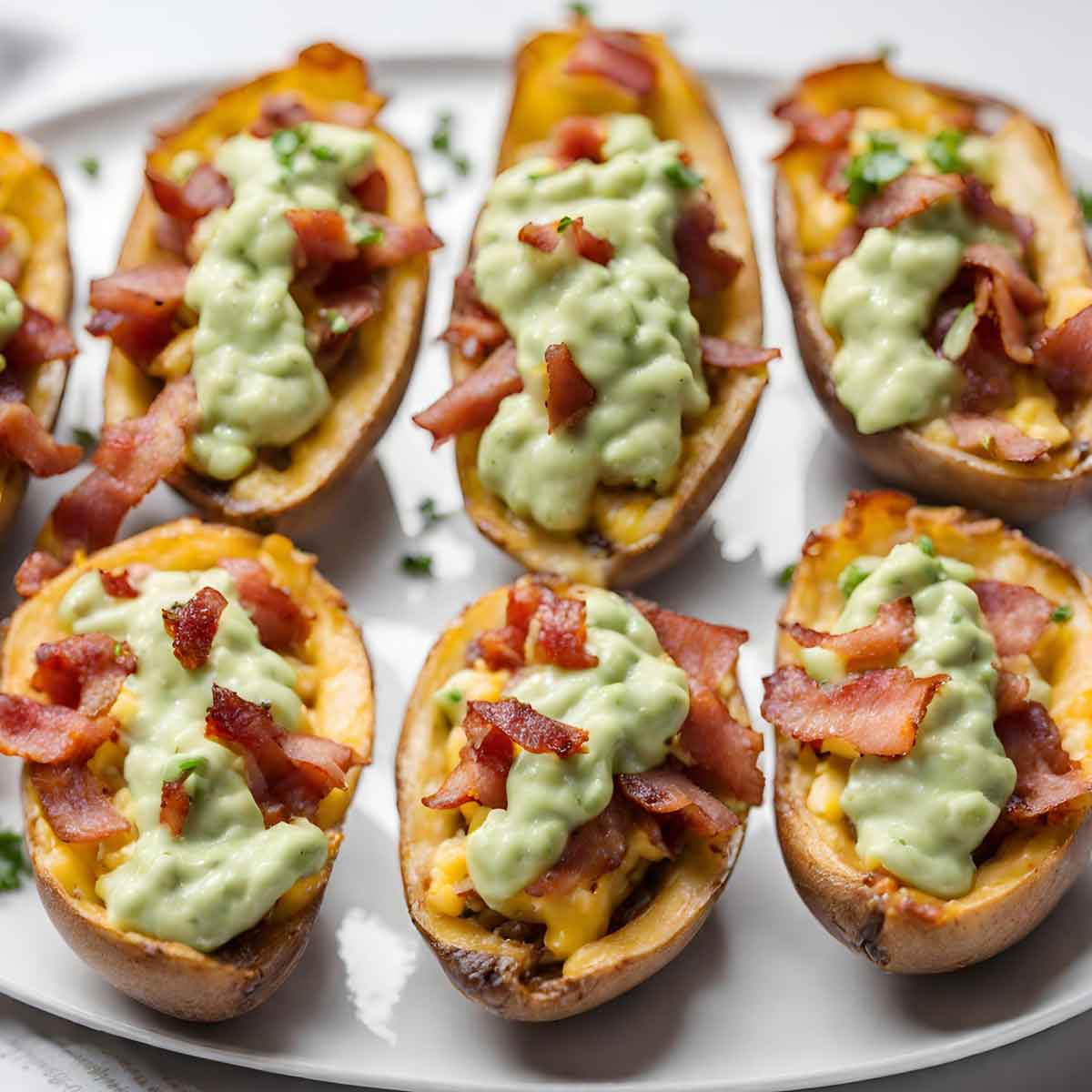 Guacamole Potato Skins