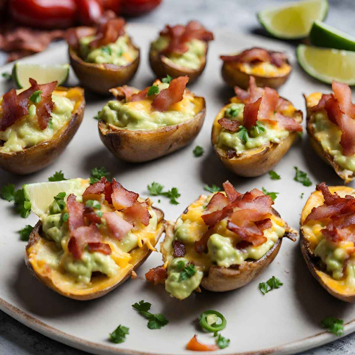 Guacamole Potato Skins