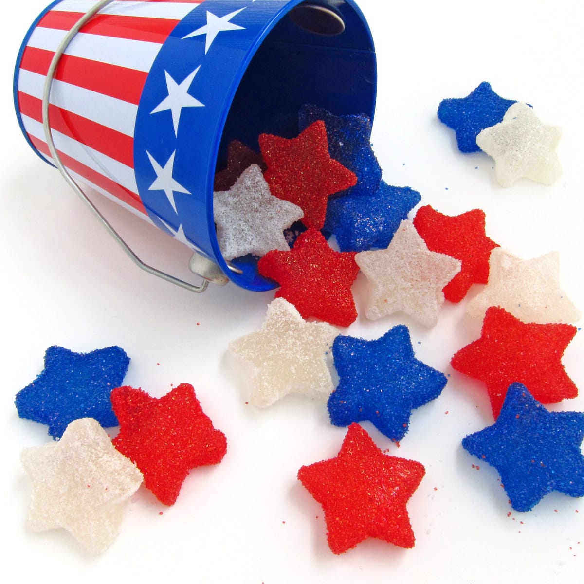 Red, White, and Blue Gumdrop Stars | Hungry Happenings