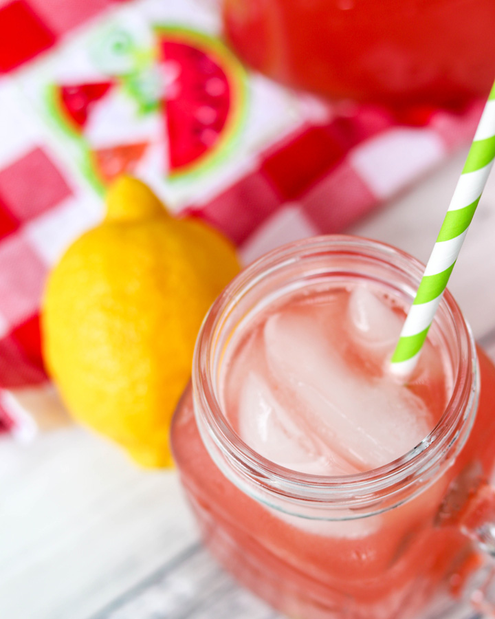 Homemade Watermelon Lemonade 