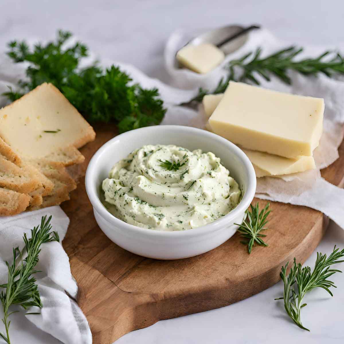 Homemade Whipped Herbed Butter