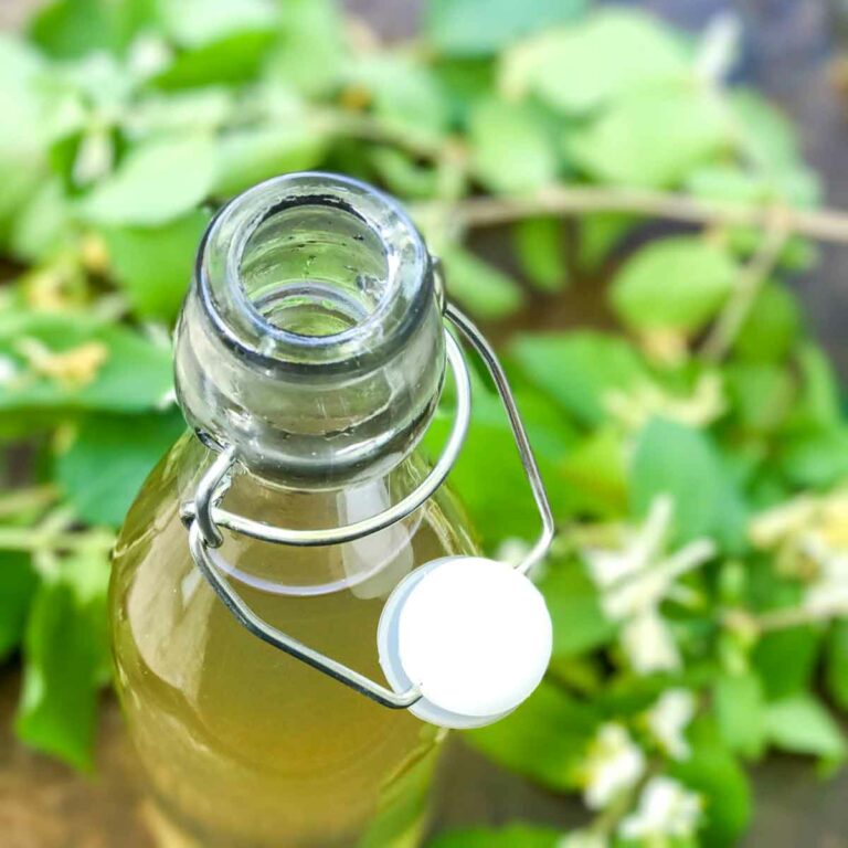 Honeysuckle Simple Syrup Featured Image