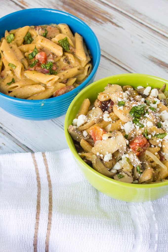 Jazzed-Up-Bacon-Sausage-Pesto-Penne-Pasta