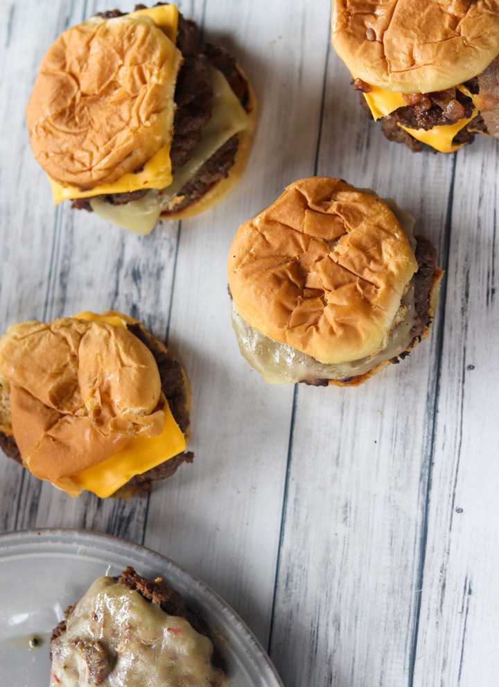 Juicy Griddle Ranch Cheeseburgers