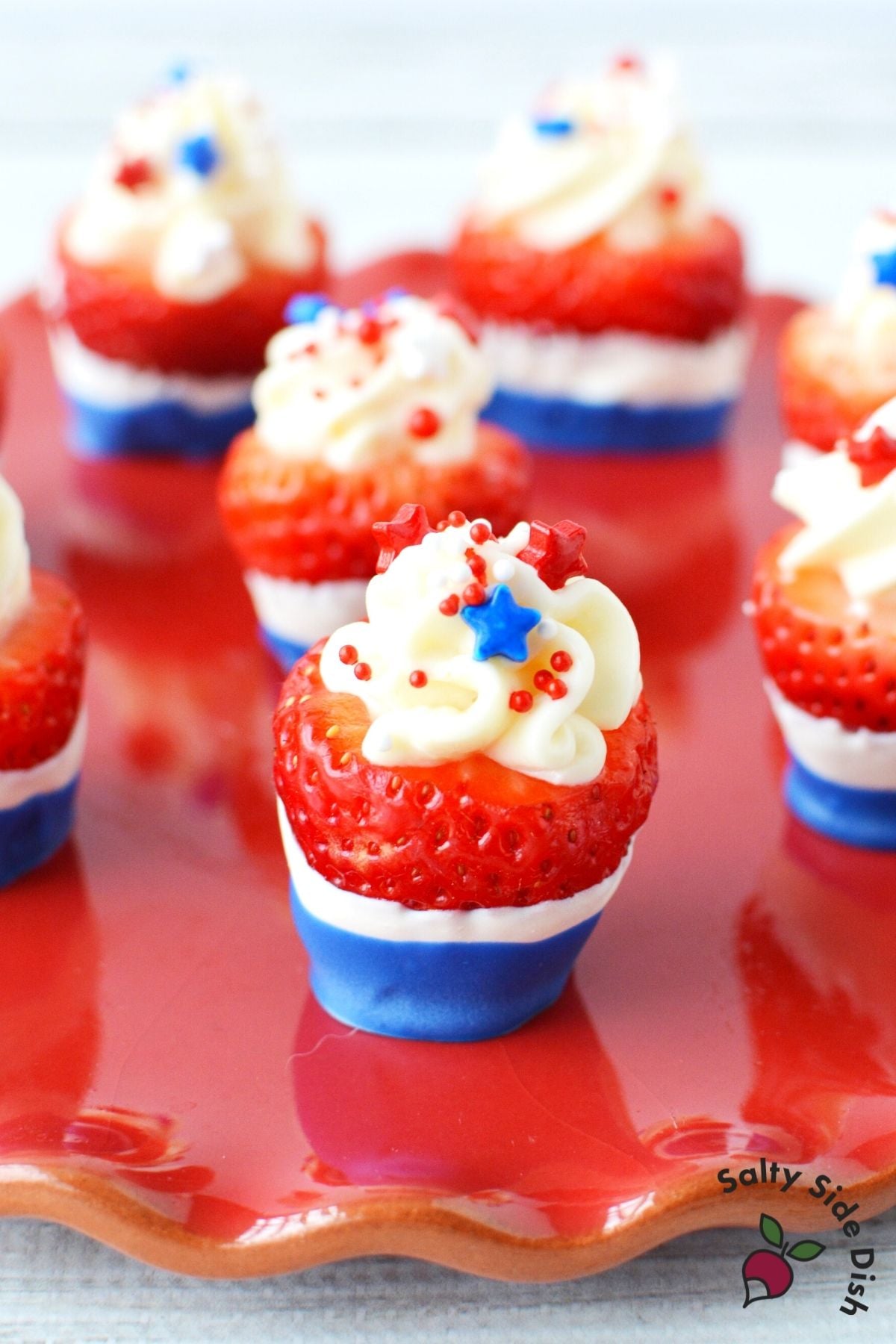 Red White and Blue Strawberries