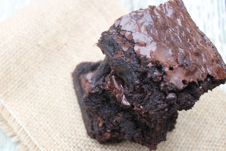 Kahlua Peppermint Mocha Brownies Close Up