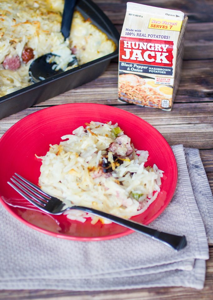 Kielbasa Sausage Hashbrown Dinner Casserole