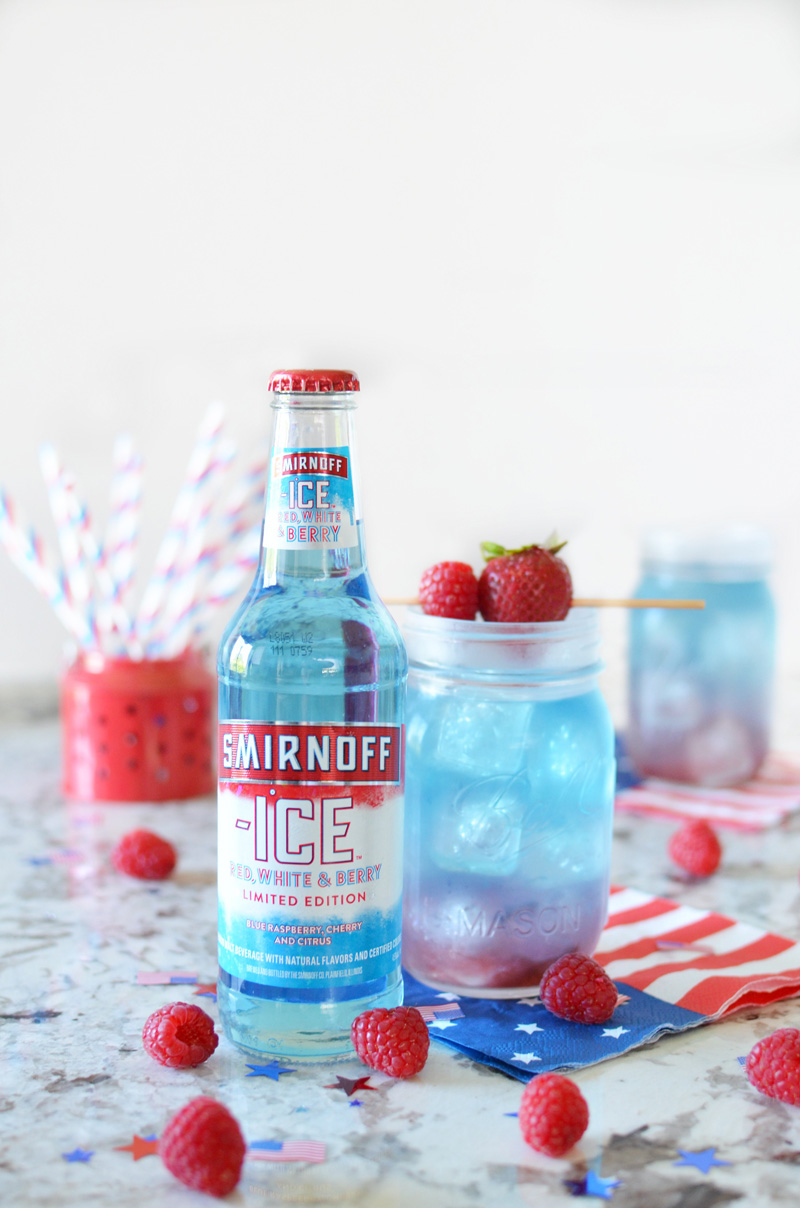 Layered Red White & Berry Lemonade