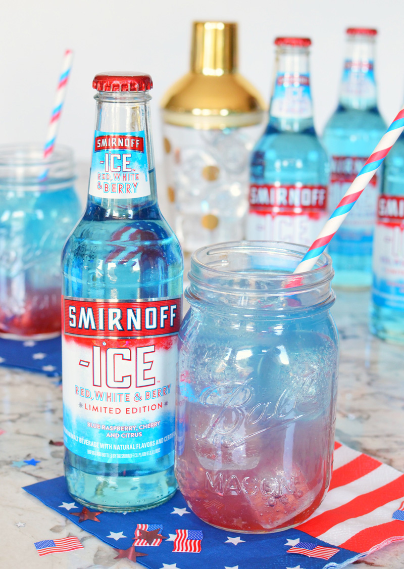 Layered Red White & Berry Lemonade