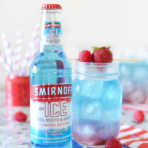 Layered Red White and Berry Lemonade