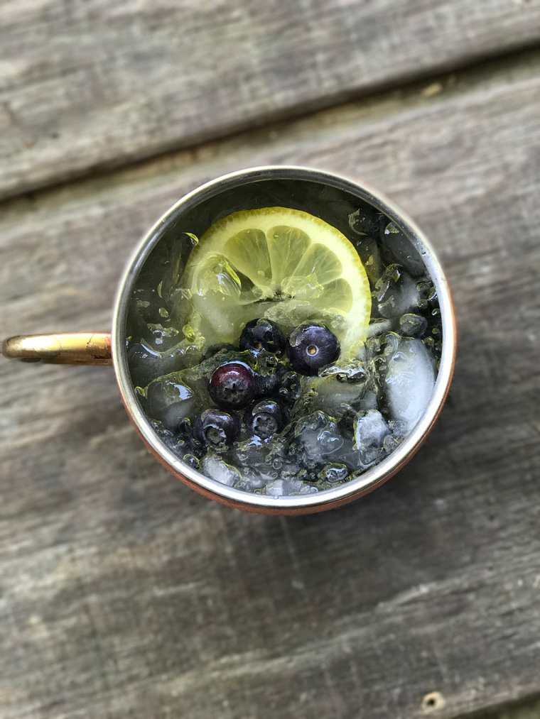 Lemon Blueberry Moscow Mule