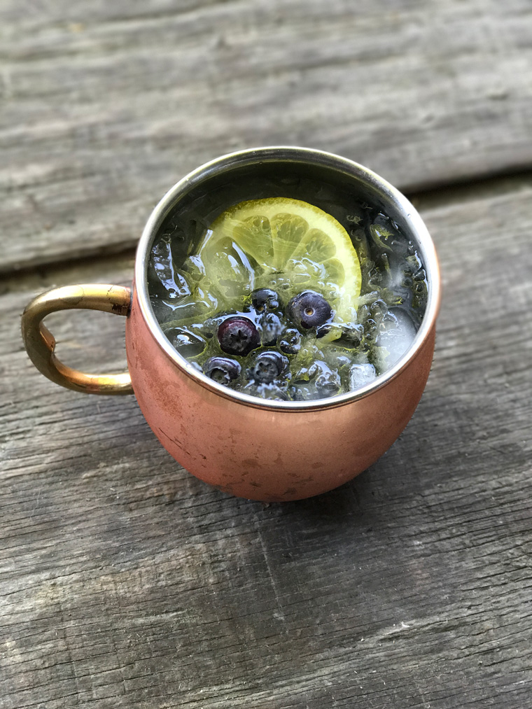 Lemon Blueberry Moscow Mule