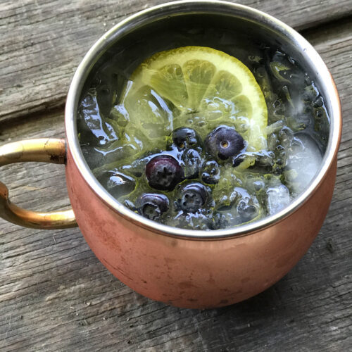 lemon blueberry moscow mule