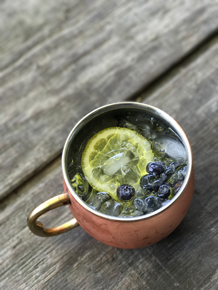 Lemon Blueberry Moscow Mule